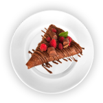 Salted Caramel Brownie Crepe 